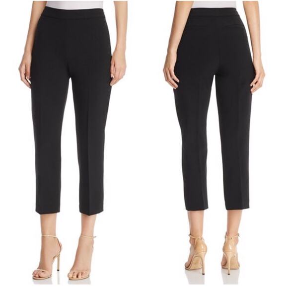 KATE SPADE Pants 4 Cropped Slim Cigarette Front & Rear Pockets Navy Classic - Picture 1 of 15